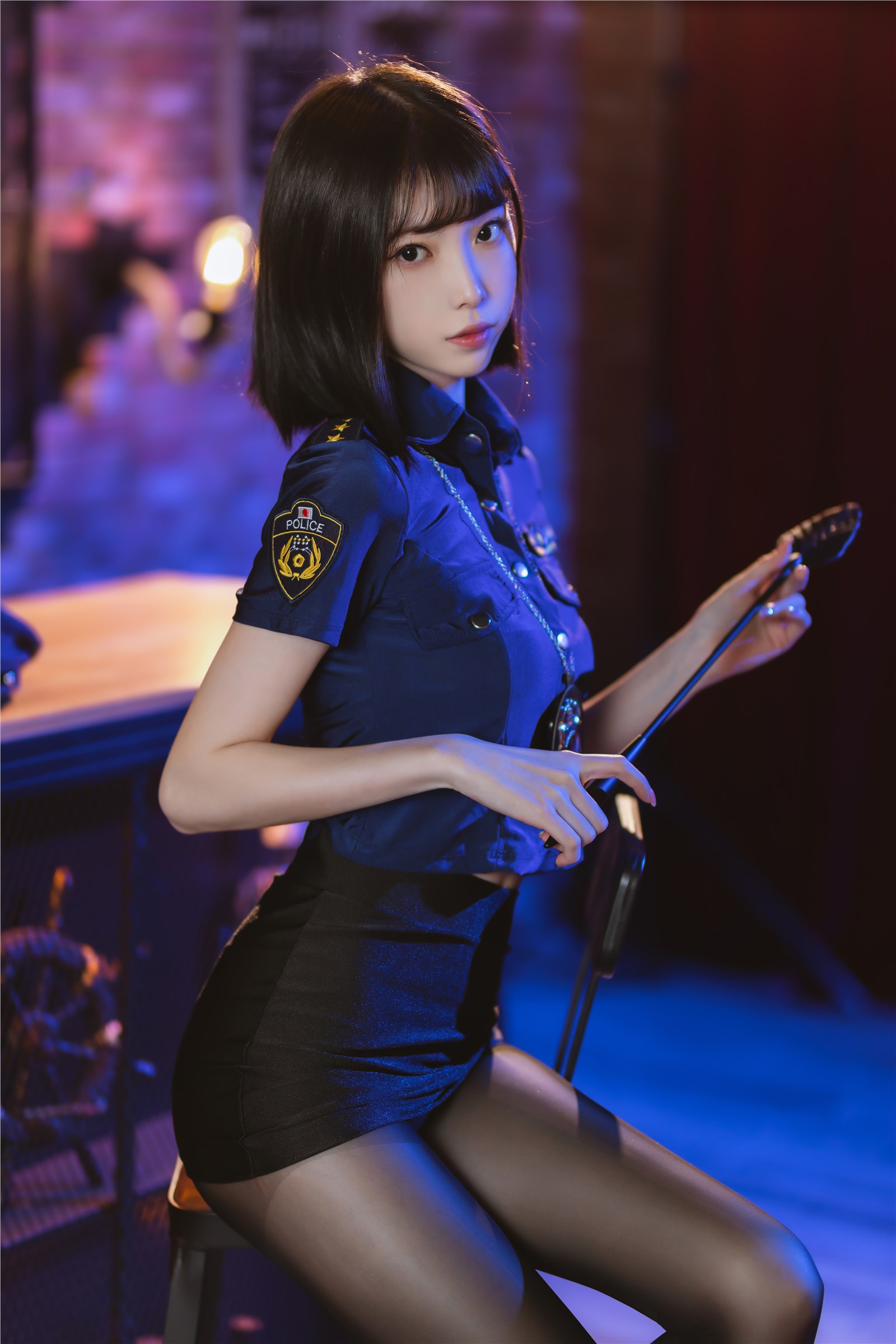 Xu Lan LAN - NO.030 Black Silk Female Police Officer(12)